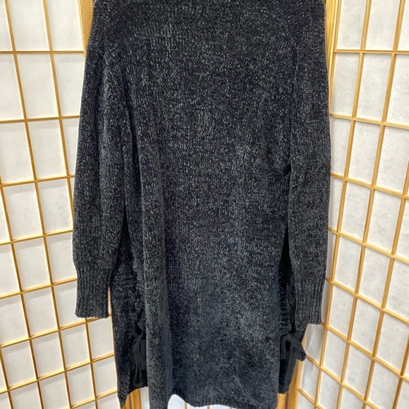 She and Sky Black Open-Front Cardigan - Picture 3 of 3